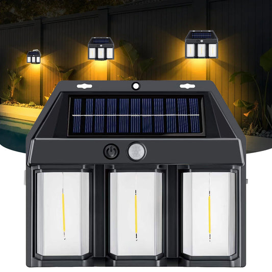 Applique Murale Solaire Filament avec Capteur de Mouvement.
