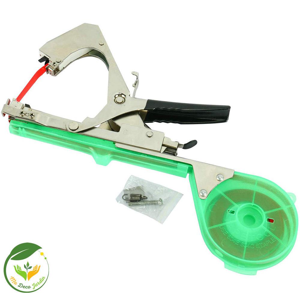 Machine à attacher les plantes de jardinage, outil jardinage attache plantes avec design ergonomique et rouleau de bande