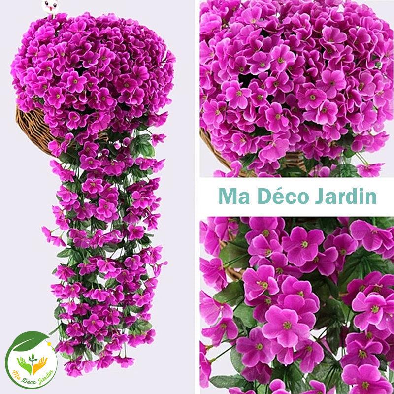 Fleurs artificielles haut de gamme en violet éclatant, idéales pour décorer votre intérieur avec élégance