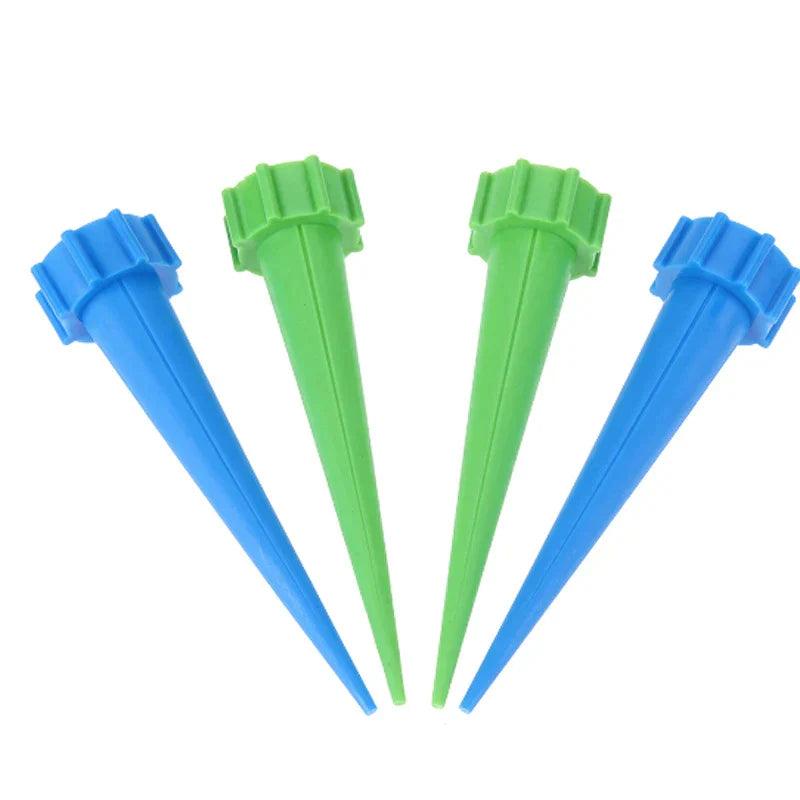 Distributeur d'eau plantes automatique en bleu et vert, idéal pour un arrosage facile avec goutte a goutte automatique jardin