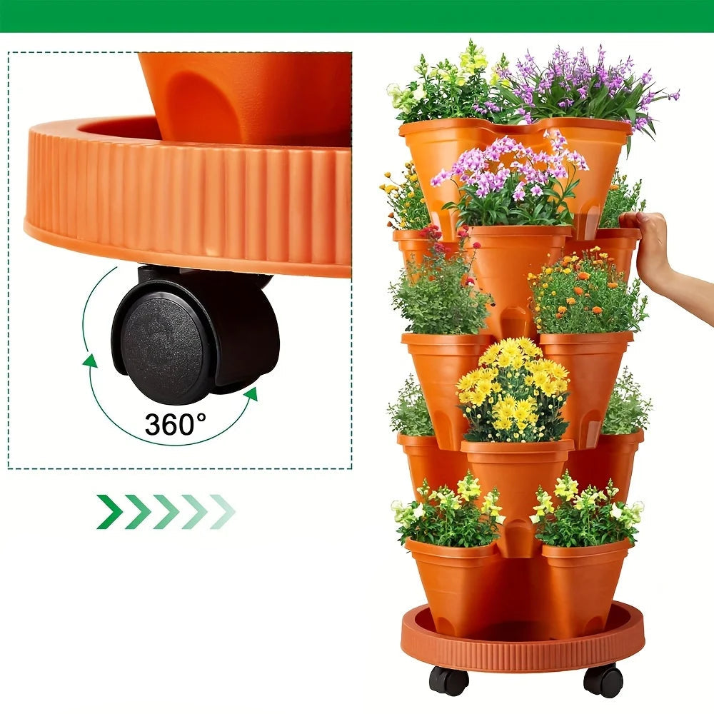 Jardiniere-Verticale-jaune-jardin