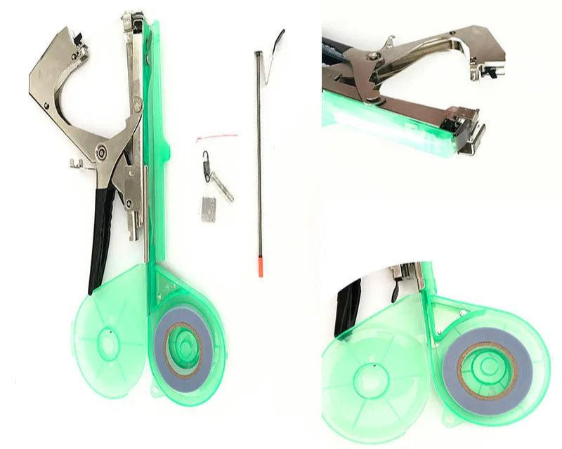 Outil Drtools pour attacher la tomate jardin, avec une conception ergonomique et rouleaux de lien intégrés