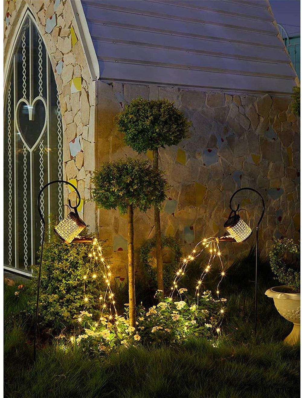 Arrosoir Solaire LED Jardin avec Eclairage Decoratif