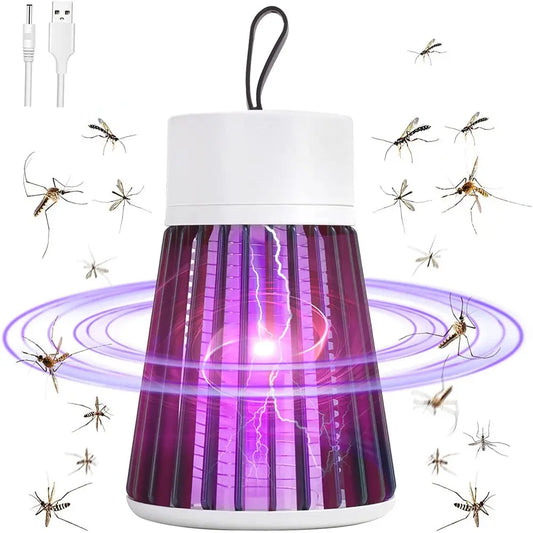 Lampe anti moustiques efficace SHOCK avec lumière UV et design épuré, idéale pour éloigner les insectes