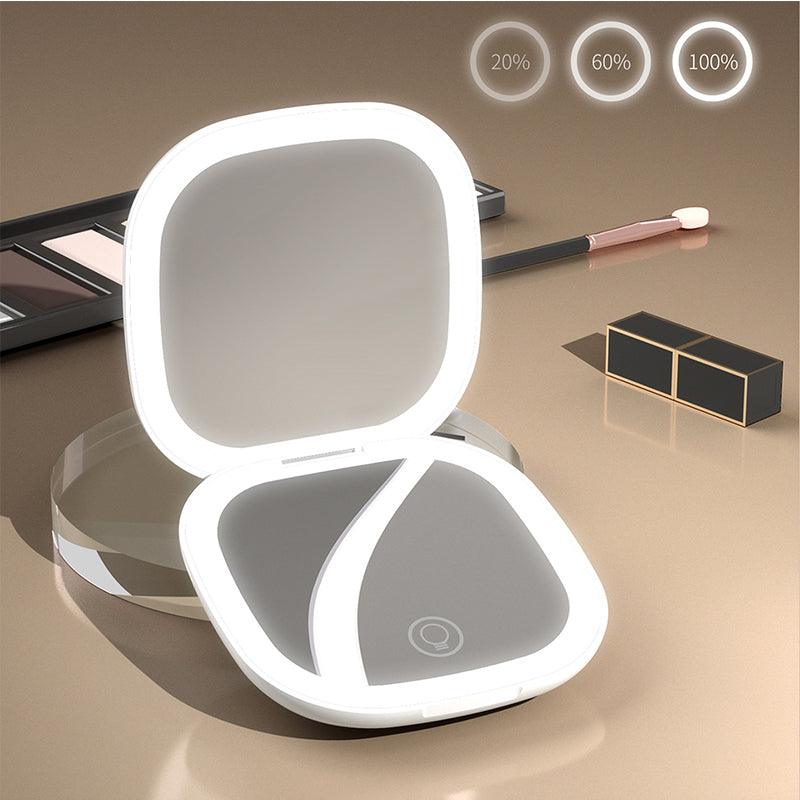 Miroir LED Compact a Double Face pour Maquillage Pratique