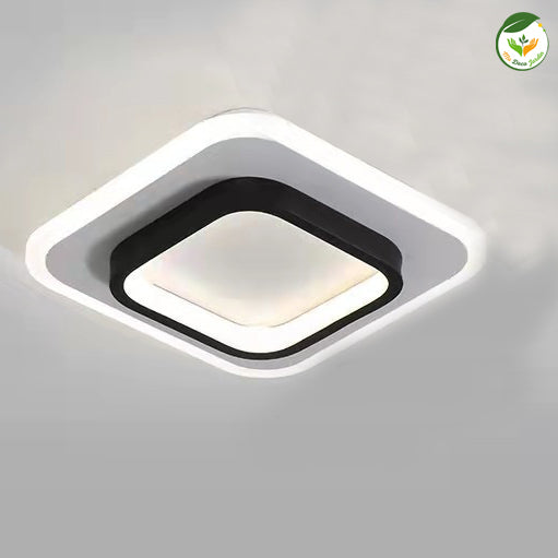 Plafonnier LED innovant au design moderne, à la fois carré et élégant, parfait pour moderniser votre intérieur.
