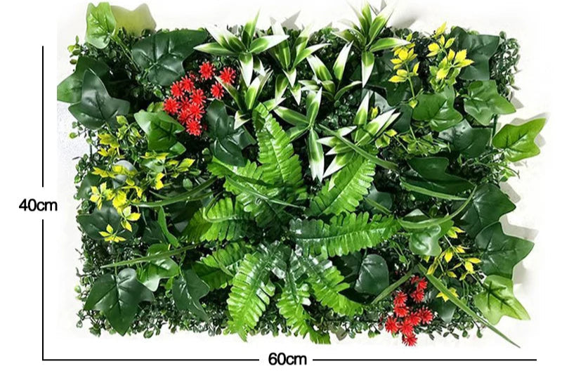 Plante artificielle murale verte, paysage, maison, jardin, Jungle, fausses plantes, panneaux pour pelouse, décoration de clôture de jardin
