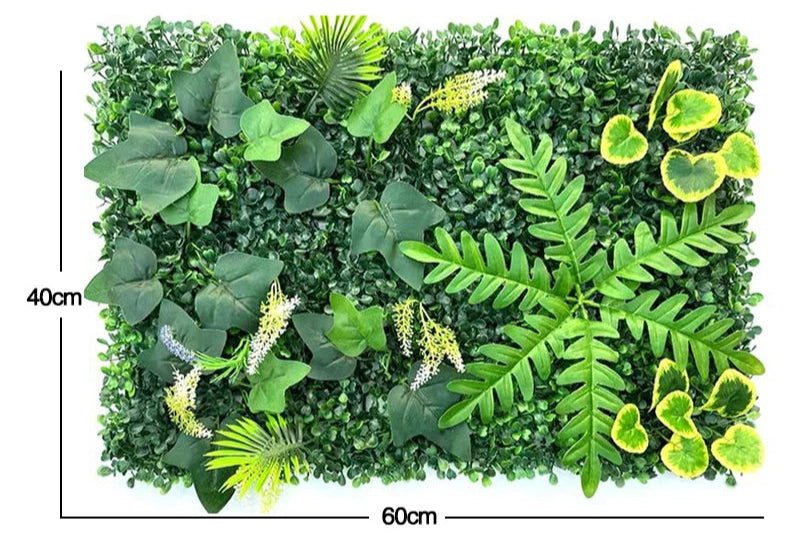 Plante-artificielle-verte-murale, paysage, maison, jardin, Jungle, fausses plantes, panneaux muraux en plastique pour pelouse