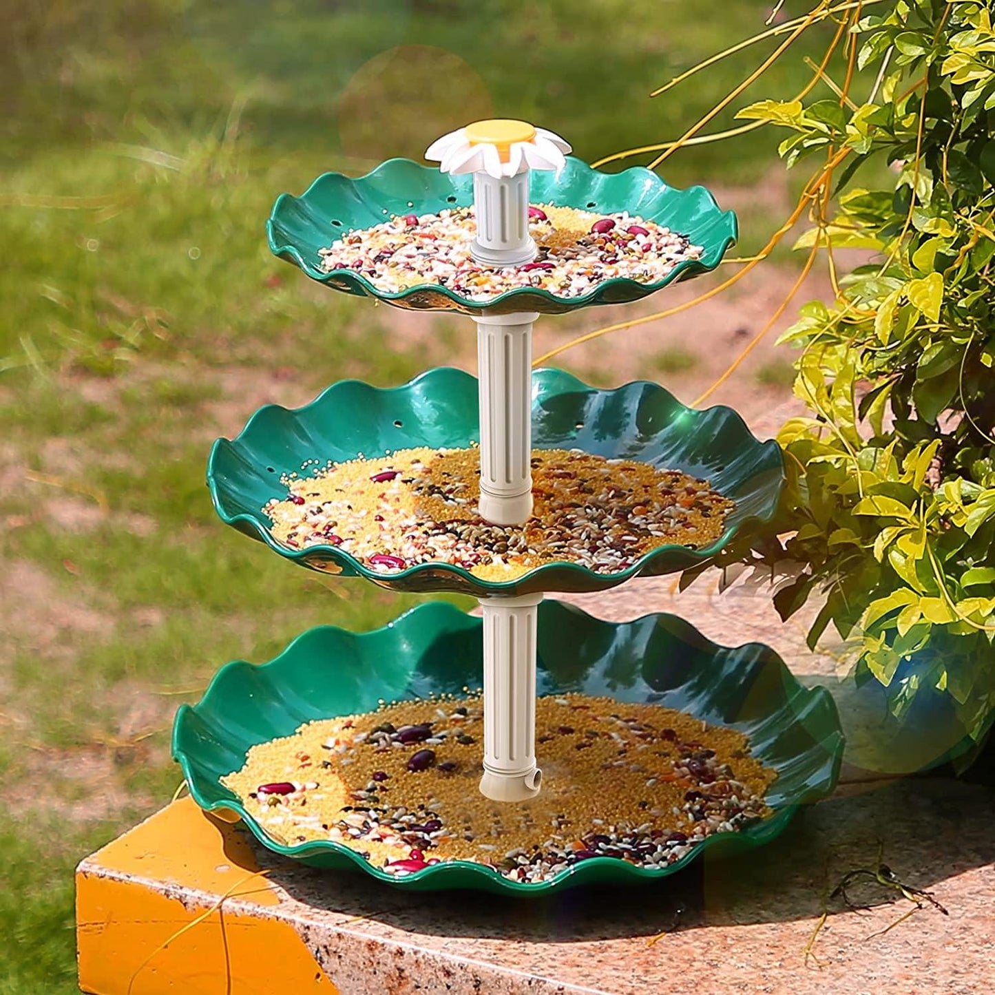 Fontaine pour oiseaux a plusieurs niveaux avec panneau solaire - Premium Outils Jardin from Ma-déco-Jardin - Just $45.14! Shop now at Madeco Jardin