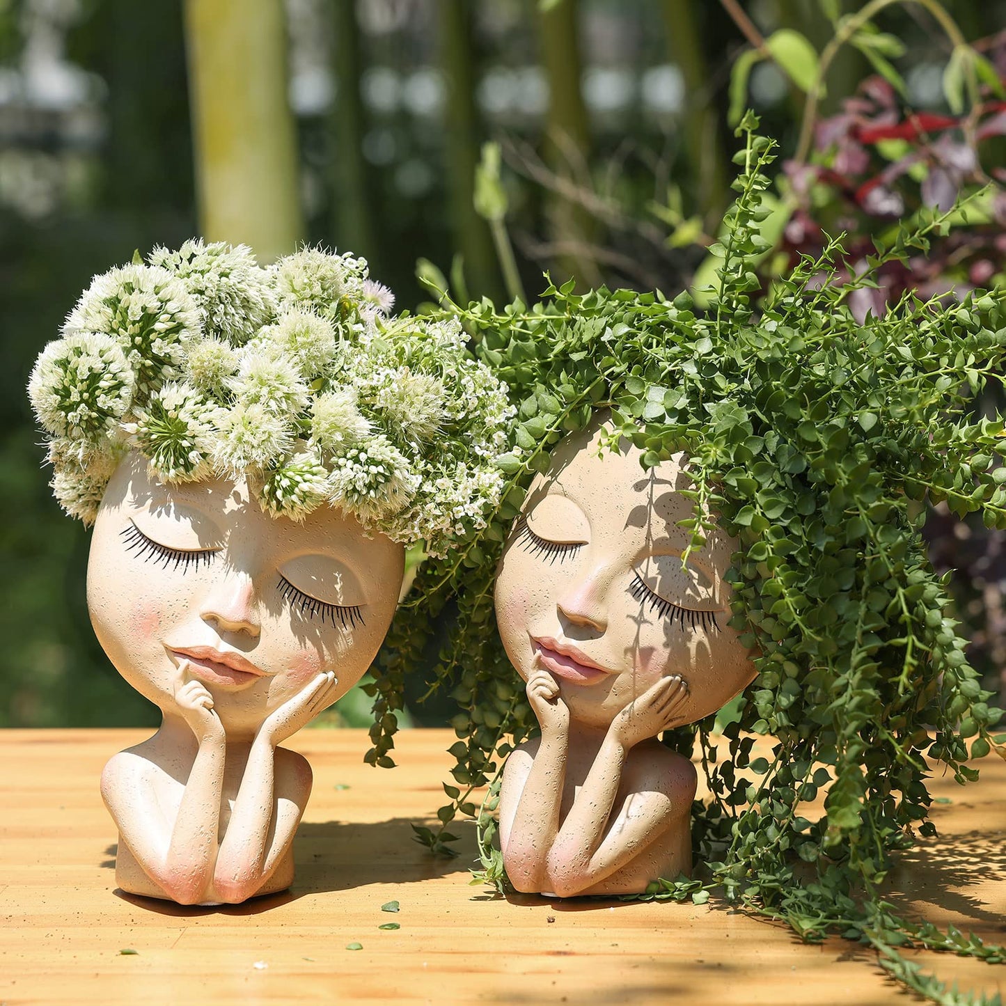Pot de fleurs en visage de femme - Premium Pot de fleurs from Ma deco Jardin - Just $39.95! Shop now at Ma deco Jardin