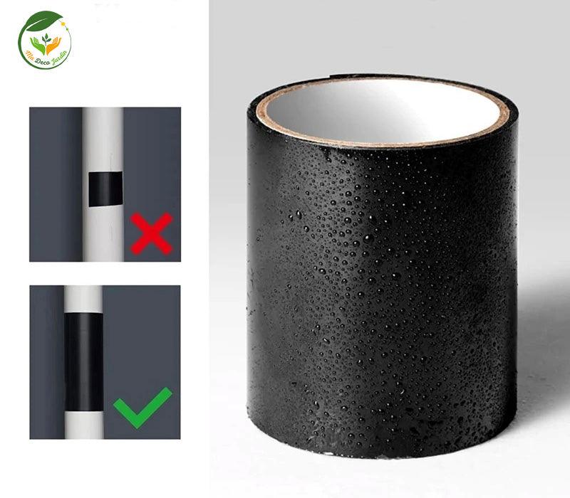 Ruban adhésif puissant et imperméable noir, idéal pour tous vos besoins de réparation et d'étanchéité.