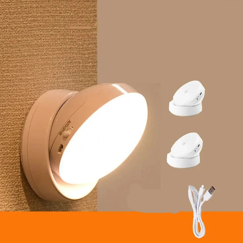 Applique murale sans fil moderne avec lumière LED, facile à installer, idéale pour une chambre ou un couloir