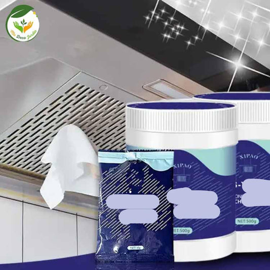 Dégraissant puissant en format 50g, idéal pour nettoyer les surfaces et éliminer les graisses tenaces dans la cuisine