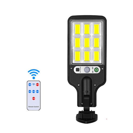 Lampadaire solaire LED avec télécommande, design moderne, éclairez votre jardin avec efficacité et simplicité