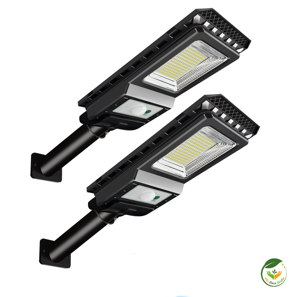 Lampadaire LED solaire ultra lumineux avec capteur de mouvement