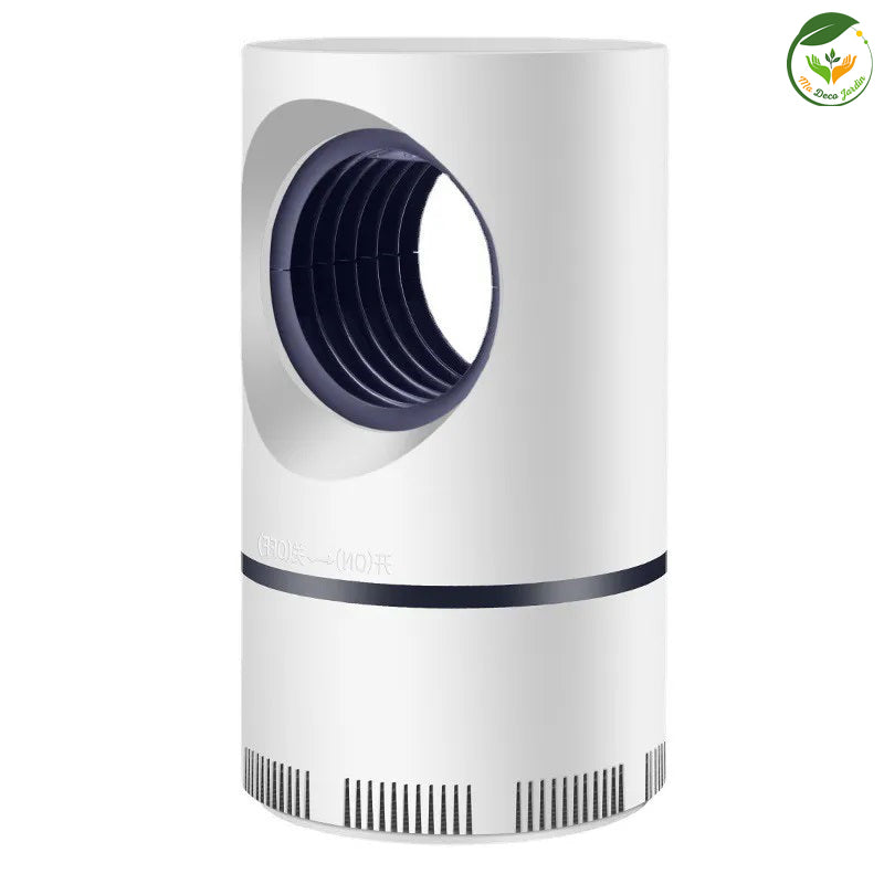 Lampe anti moustique tourbillon blanche avec un design moderne et efficace pour éloigner les insectes à la maison