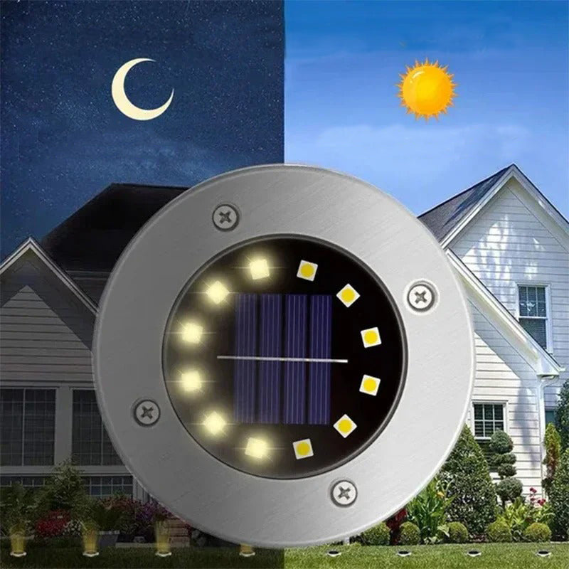 Lampes LED solaires de jardin avec design moderne et éclairage puissant, idéales pour embellir votre extérieur