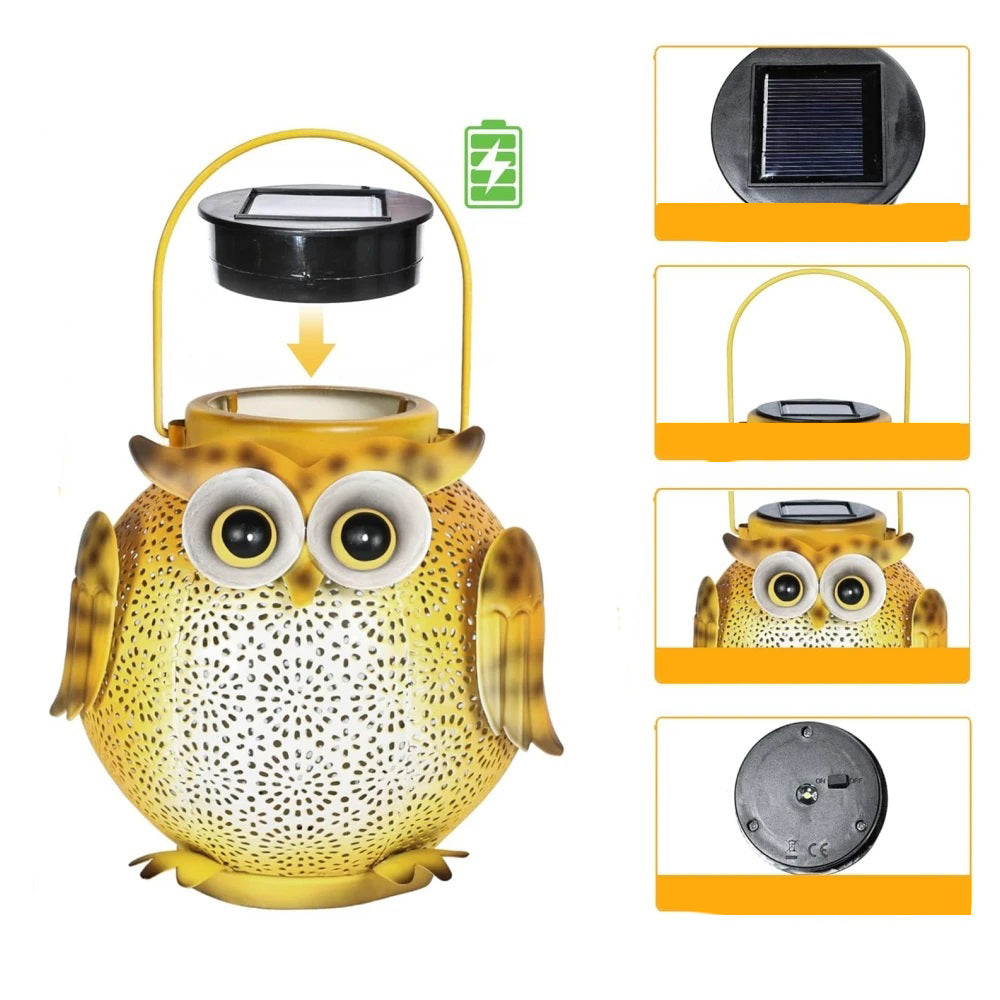 Lampe solaire | en forme de hibou pour jardin decoratif - Premium luminaire from Madeco Jardin - Just $29.91! Shop now at Madeco Jardin