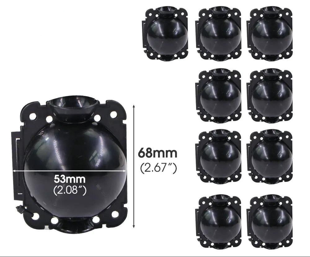 Kit de marcottage pour plantes avec 9 boules d'enracinement noires de 5 cm