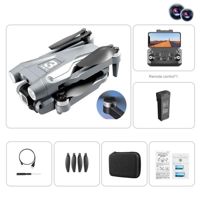 Drone enfant Droncam pliable avec télécommande, batterie et accessoires pour un vol amusant et sécurisé