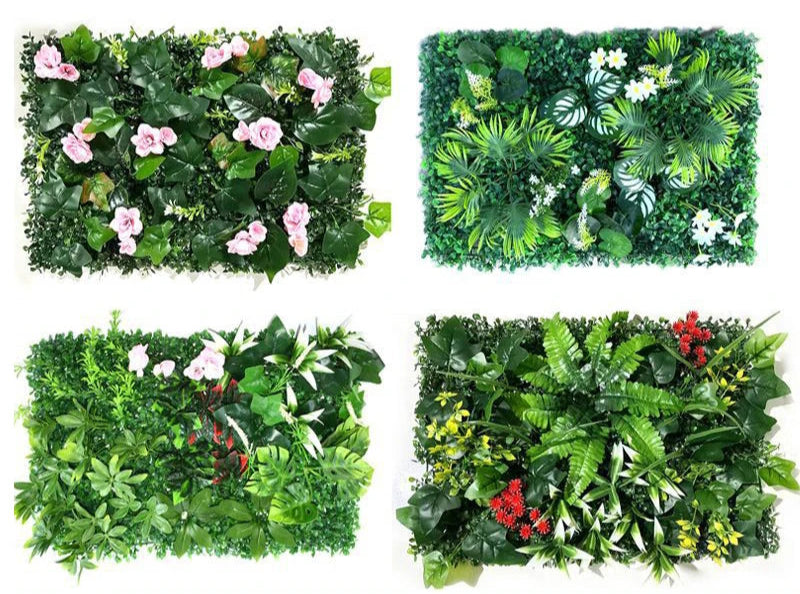 Plante artificielle murale verte 60x40cm, paysage, maison, jardin,