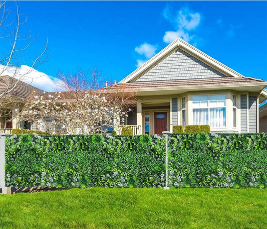 Plante artificielle murale verte