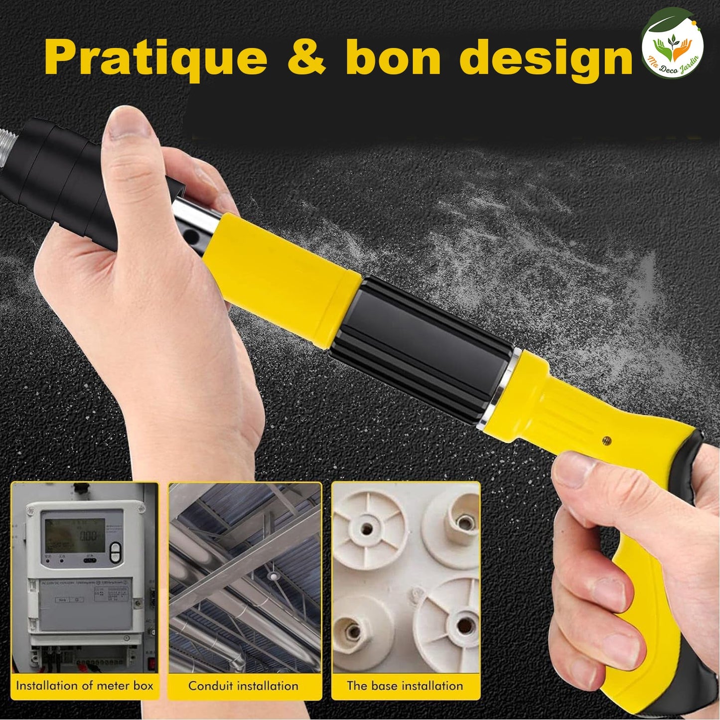 Cloueuse Professionnelle pour Jardin ClouBeton avec Accessoires