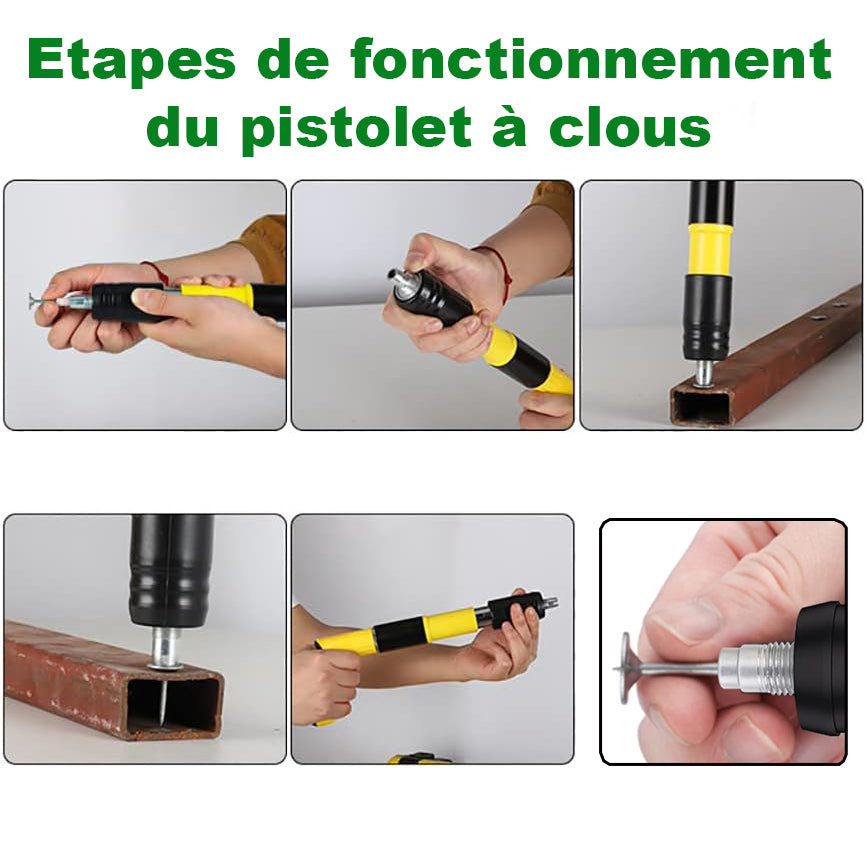 Cloueuse Professionnelle pour Jardin ClouBeton avec Accessoires