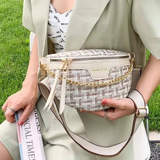 Sac Banane Femme Tendance avec Chaine Elegante