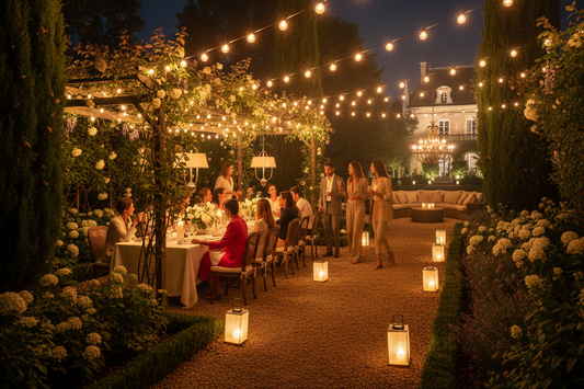 éclairage de jardin pour recevoir – plusieurs zones lumineuses et scénarios le soir