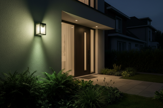 éclairage extérieur connecté minuterie détecteur mouvement jardin nuit