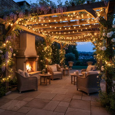 Guirlande fil de cuivre LED arbre jardin – MaDecoJardin