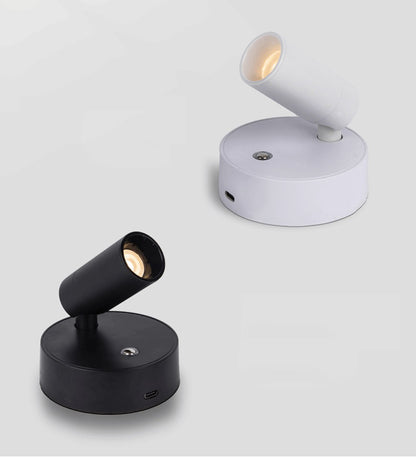Applique murale tactile LED en noir et blanc, luminaire tactile pour chambre, design moderne et élégant