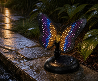 Applique Murale Solaire Lumineux Papillon