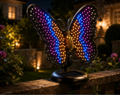 Applique Murale Solaire Papillon Lumineux 