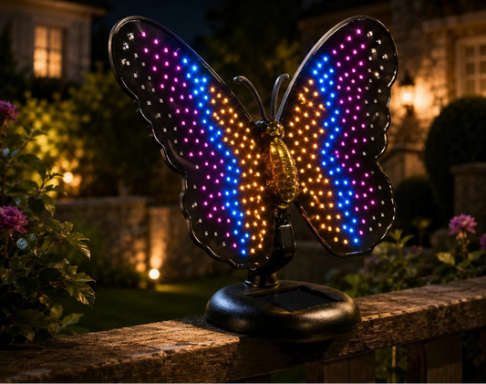Applique Murale Solaire Papillon Lumineux 