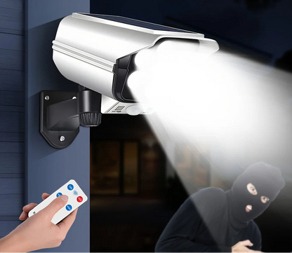 Applique Solaire LED Sécurité – Caméra Factice Détecteur de Mouvement IP65