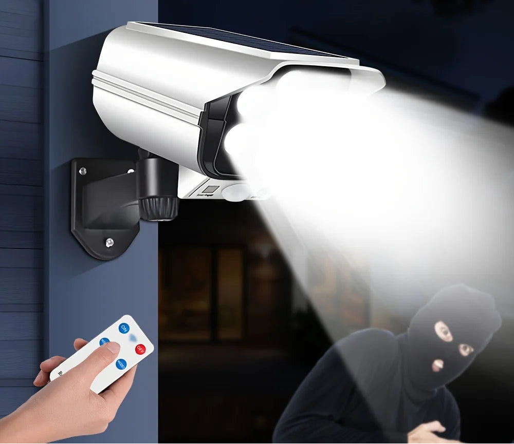 Applique_Solaire_LED_Securite_Camera_Factice_lampe_Detecteur_de_Mouvement_IP65