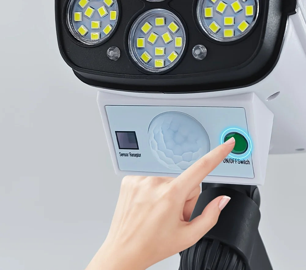 Applique_Solaire_LED_Securite_Camera_Factice_lampe_Detecteur_de_Mouvement_IP65