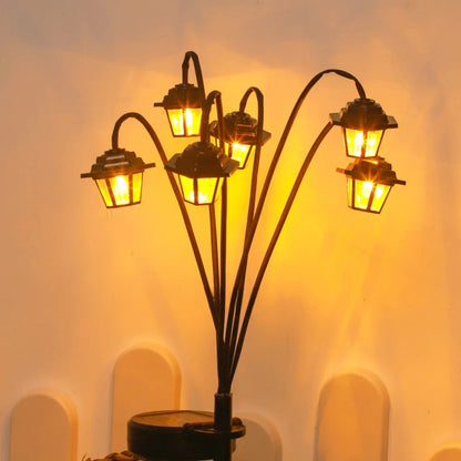 Borne Solaire Hexagonale LED chaude