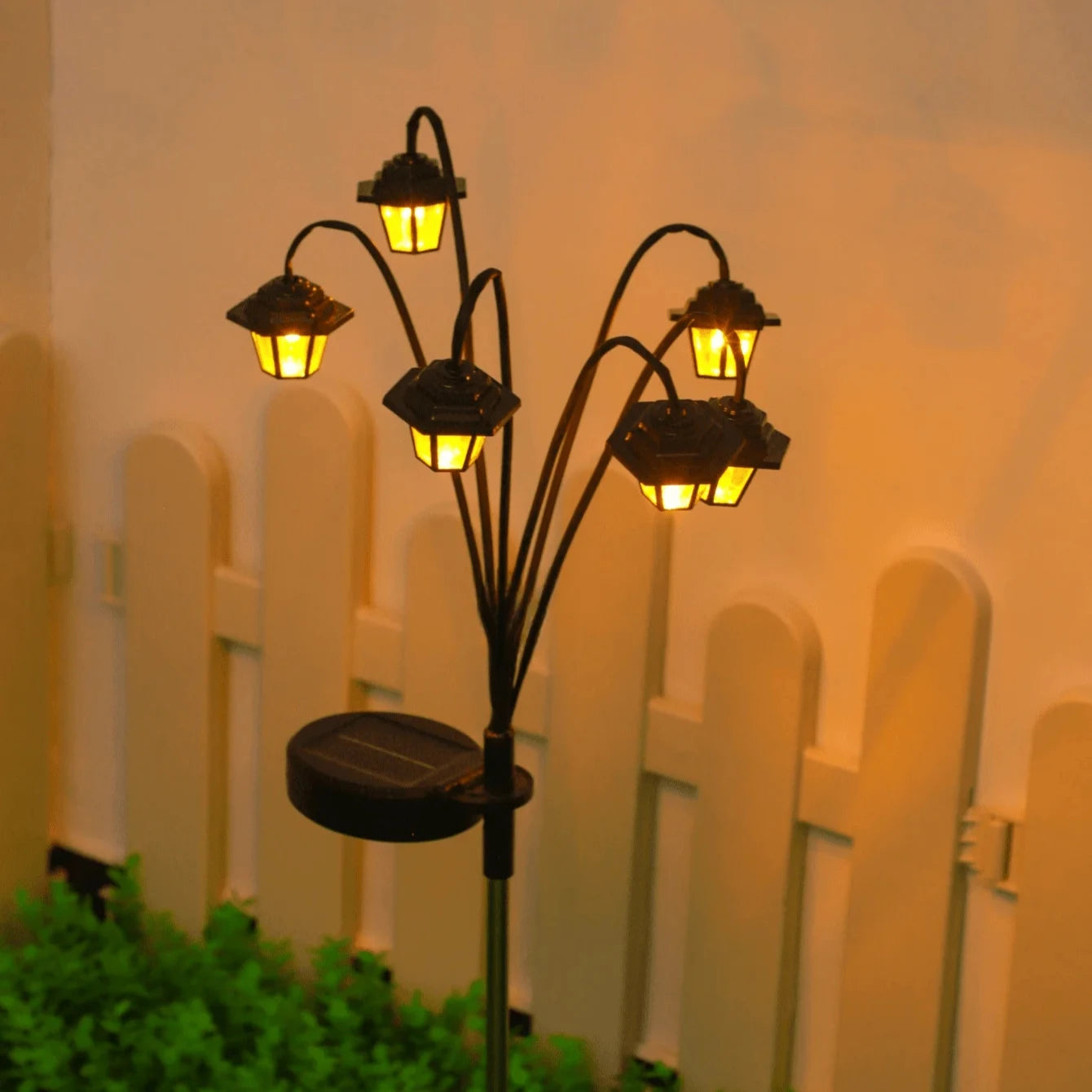 Borne Solaire Hexagonale LED jardin