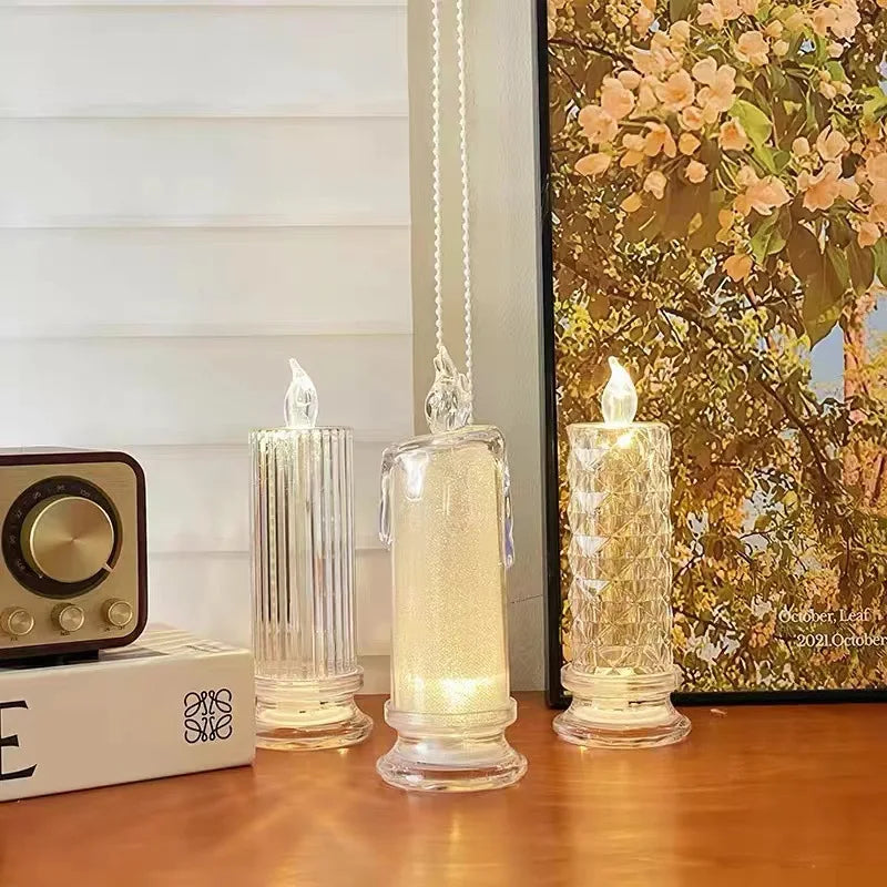 Bougie LED a Piles - Lampe d'Ambiance Elegante et Design 