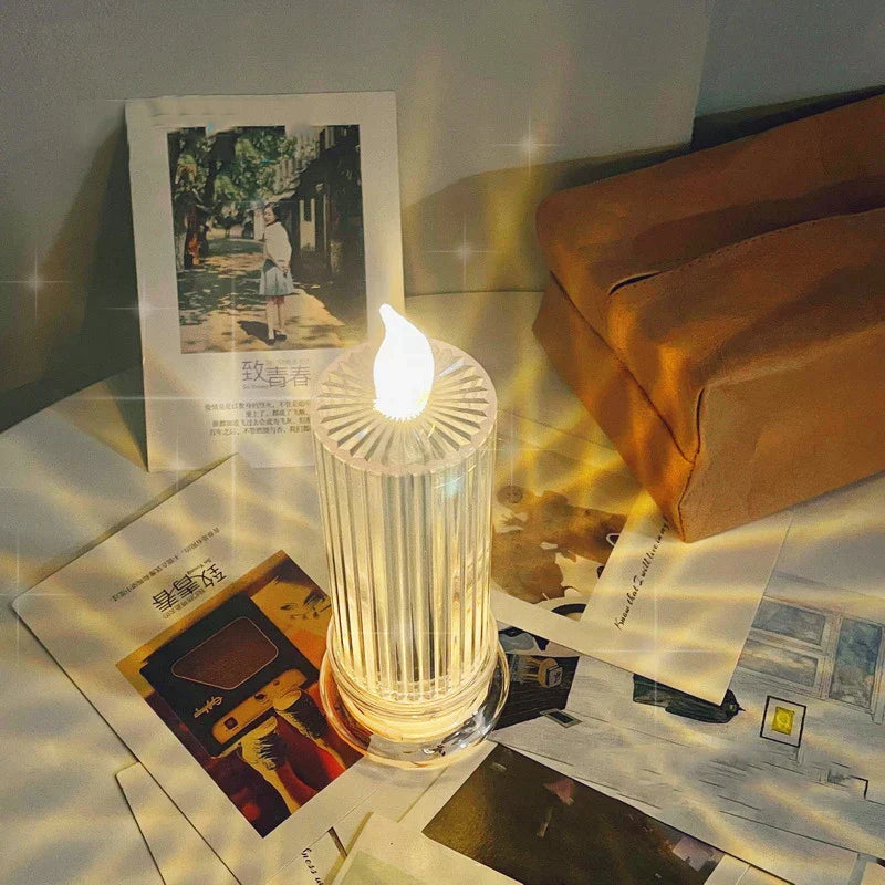 Bougie LED a Piles - Lampe d'Ambiance Elegante et Design 