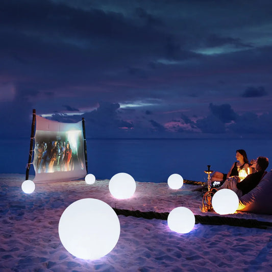 Boule lumineuse LED RGBW étanche 