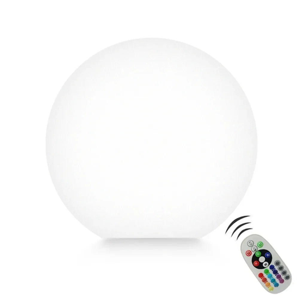 Boule lumineuse LED RGBW étanche blanc