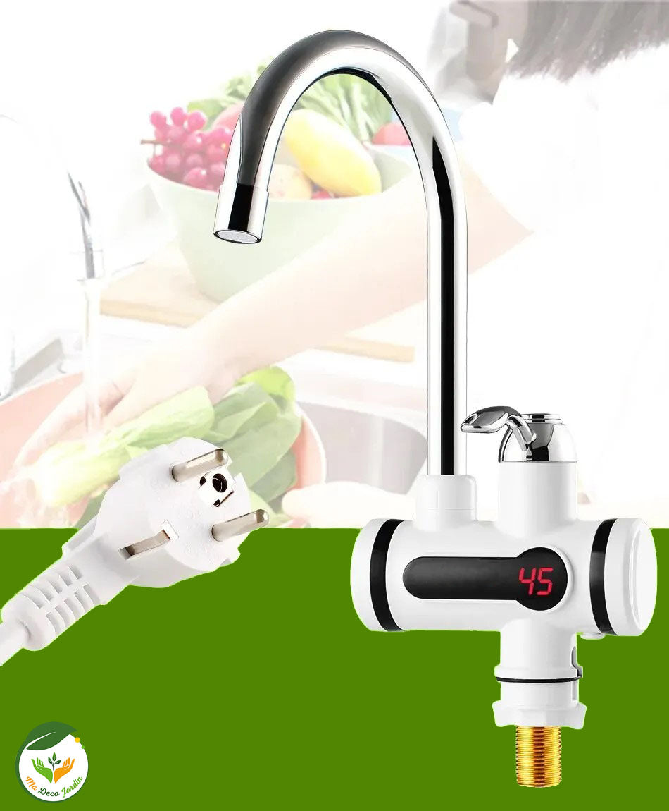 chauffe eau instantané electrique | SAENGQ™ CHROME OU BLANC - Premium aide jardin from Ma-déco-Jardin - Just $42.71! Shop now at Ma deco Jardin