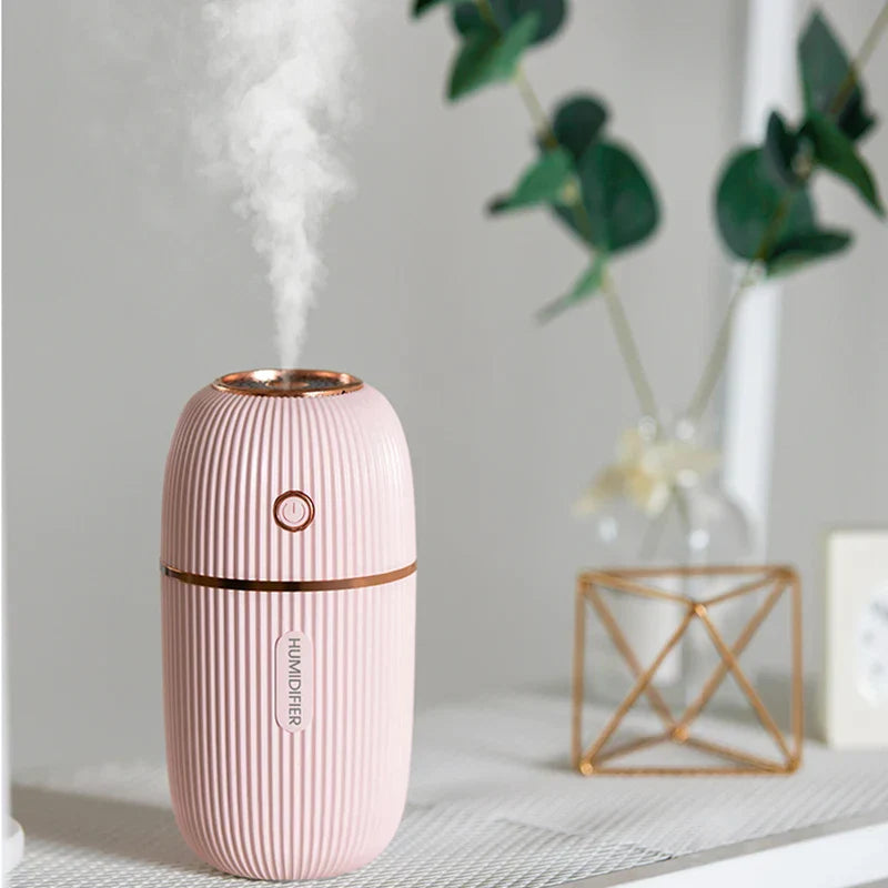 diffuseur-huiles essentielles & Humidificateur-rose-claire