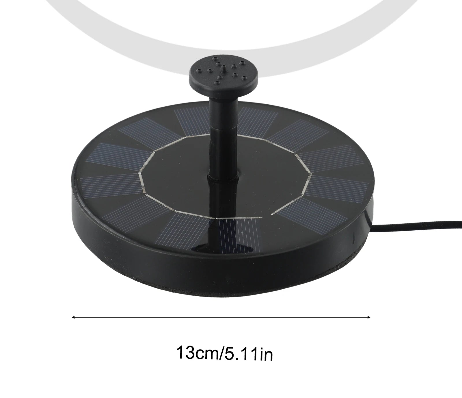Fontaine Solaire Flottante LED pour Jardin FONTALED 