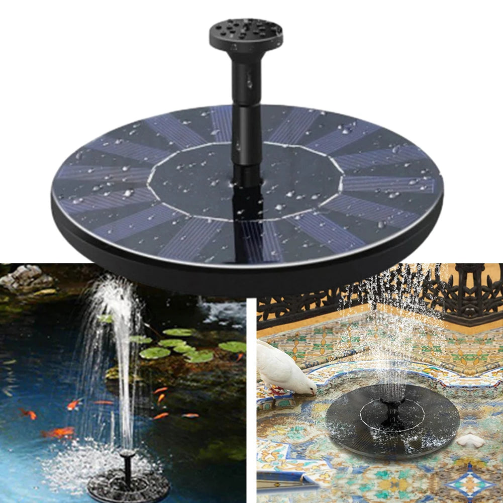 Fontaine Solaire Flottante LED pour Jardin