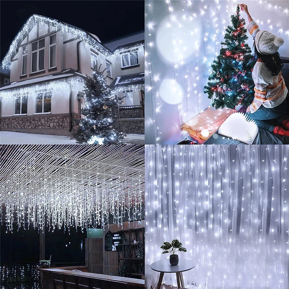 Guirlande lumineuse LED en fil de cuivre lumineux, décorant un arbre de Noël et embellissant divers intérieurs festifs